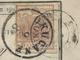 Delcampe - Österreich: 1850, 6 Kreuzer Rötlichbraun Auf Handpapier, Type Ib, Auf Kompletter Retour-Recepisse Vo - Otros & Sin Clasificación