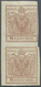 Österreich: 1850, 6 Kr. Rosabraun HP Type Ib Im Senkrechten Paar Dabei Die Obere Marke Am Rechten Ra - Andere & Zonder Classificatie