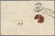 Österreich: 1858, 6 Kr. Braun (unten Angeschnitten) Und 9 Kr. Blau, 15 Kr.-Porto Auf Faltbriefhülle - Other & Unclassified