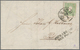 Österreich: 1858, 3 Kreuzer Gelblichgrün Als EF Entwertet Mit K1 PESTH Und Beigesetzt L2 "NACH ABGAN - Other & Unclassified