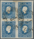 Österreich: 1858, (1.05 Kr Blau) Im 4er-Block Gestempelt, Die Marken Sind Breitrandig Geschnitten Un - Sonstige & Ohne Zuordnung