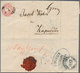 Österreich: 1866, 5 Kr Rosa Wappen Auf Faltbrief Von BONYHAD Nach KAPOSVAR Mit Zusätzlicher Rücks. S - Other & Unclassified