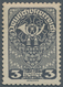 Österreich: 1919, Freimarke 3 H. Schwarzgrau, Postfrisches Stück In Der Seltenen Farbe, Wenig Nach R - Otros & Sin Clasificación