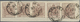 Österreich - Lombardei Und Venetien: 1850, 30 Cent. Braun Im Waager. 5er-Streifen, Entwertet Mit K2- - Lombardy-Venetia