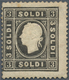 Österreich - Lombardei Und Venetien: 1859, 3 So. Schwarz, Type II, Farbfrisches Exemplar In Meist Gu - Lombardy-Venetia