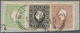 Österreich - Lombardei Und Venetien: 1858/1859, 3 So Schwarz Zusammen Mit 3 So Grün Und 10 So Lilabr - Lombardy-Venetia