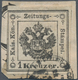 Österreich - Lombardei Und Venetien - Zeitungsstempelmarken: 1858, 1 Kreuzer Schwarz Auf Kleinem Bri - Lombardo-Venetien