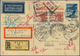 Österreich - Flugpost: 1930/1931, R-Flugpostkarte Ab "WIEN 22.IX.30" Nach Rangoon/Birma, Postlagernd - Other & Unclassified