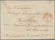 Polen - Ganzsachen: 1860, 10 Kop. Envelope With Value Stamp On Back Flap Sent With Red WARSCHAWA Cds - Postwaardestukken