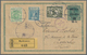 Polen - Ganzsachen: 1920 Uprated Postal Stationery Card Sent By Registered Mail From Myslenice To Zu - Stamped Stationery