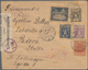 Polen - Ganzsachen: 1920, Envelope 25 F. Uprated 10 F., 15 F., 20 F. And 1 M. Tied "WARSZAWA 5.8.20" - Postwaardestukken