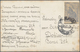 Polen - Lagerpost: Woldenberg: 1942, Internal Camp Mail 10 F, Grey Blue Paper On Picture Card Adress - Other & Unclassified
