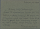 Polen - Lagerpost: Woldenberg: 1942, Internal Camp Mail 10 F, Grey Blue Paper On Provisional Card Ma - Other & Unclassified