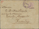 Rumänien - Rumänische Post In Der Levante: 1896, 2 X 10 Pa On 5 B Blue With Ovp In Violet, 20 Pa On - Levant (Turkey)