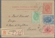 Rumänien - Ganzsachen: 1901, Letter Card 10 B. Uprated 5 B., 10 B., 25 B. Canc. "CRAIOVA 21 MAR 1901 - Postal Stationery