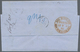 Delcampe - Russland: 1863/1866, Four Folded Letters From RIGA Adressed To Roederer In Reims Bearing Different T - Cartas & Documentos