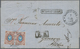 Russland: 1873 Letter With Mi. 21x (2) Frame Postmark "franked" From 9. Railway Post Office Odessa W - Brieven En Documenten
