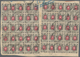 Russland: 1882, Part Of Linen Cover With Two Sheets Of 20 Stamps Of The 7 Kop. Stamp Grey/karmin Hor - Brieven En Documenten