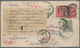 Russland: 1909 Incoming Mail, Letter From London With Perfin Franking To St. Petersburg, Then Forwar - Covers & Documents