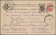 Russland - Wendensche Kreispost: 1908, 2 K. Canc. Pen Cross In Combination W. State Posts Stationery - Andere & Zonder Classificatie