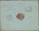 Russische Post In China: 1899, 10 K. Pair Tied "TIENTSIN 11 V 03" Tocover To London, On Reverse Tran - China