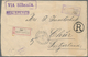 Russische Post In China: 1903, Early Via Siberia Mail From China: 10 K. Pair Tied "XANHAI 2 III 1903 - China