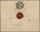 Russland - Ganzsachen: 1848, First Issue 10 + 1 K. Black Envelope Cancelled By Pen And Adjacent Two - Stamped Stationery