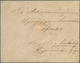 Russland - Ganzsachen: 1848, First Issue 10 + 1 K. Black Envelope Cancelled By Pen And Adjacent Doub - Postwaardestukken