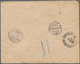 Russland - Ganzsachen: 1882, Envelope 7 K. Grey Uprated 7 K. Grey/red Tied "MINSK 11 FEB 1882" Regis - Stamped Stationery
