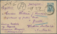 Russland - Ganzsachen: 1888 Uprated Postal Stationery Envelope Sent By Registered Mail From TPO In V - Stamped Stationery