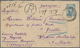 Russland - Ganzsachen: 1888 Uprated Postal Stationery Envelope Sent By Registered Mail From TPO In V - Postwaardestukken