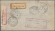 Russland - Ganzsachen: 1916, Envelope 7 K.uprated 1 K., 2 K. And 10 K. Canc."ANTONINY 4 3 16" Regist - Stamped Stationery