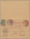 Russland - Ganzsachen: 1918, Uprated Double Stationery Card Sent From "KOWROW 12 6 18" To Moskow, Ar - Stamped Stationery