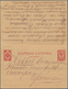 Russland - Ganzsachen: 1918, Uprated Double Stationery Card Sent From "KOWROW 12 6 18" To Moskow, Ar - Stamped Stationery