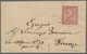 San Marino: 1863, "2 C. Brick Red, Turin Printing" Single Franking From Italy On A Small Letter With - Andere & Zonder Classificatie