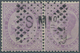San Marino: FORERUNNER ITALY: 1863, 60 C Light Lila Horizontal Pair (cut/faults) Cancelled With Clea - Other & Unclassified