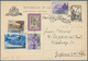 San Marino - Ganzsachen: 1953, 20 Lire Black Postal Stationery Card With Interesting Additional Fran - Postwaardestukken