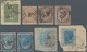 San Marino - Stempel: 1866/1870(ca). Nice Group Of 8 DLR Stamps (1 C London,10 C L, 30 C London And - Otros & Sin Clasificación