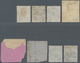 San Marino - Stempel: 1866/1870(ca). Nice Group Of 8 DLR Stamps (1 C London,10 C L, 30 C London And - Other & Unclassified