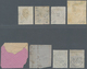 San Marino - Stempel: 1866/1870(ca). Nice Group Of 8 DLR Stamps (1 C London,10 C L, 30 C London And - Andere & Zonder Classificatie