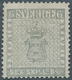 Schweden: 1855, SIX SKILL. Bco. Grey, Fresh Colour, Unused Without Gum, Repaired, Certificate BPB An - Used Stamps