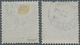 Schweden: 1855, Coat Of Arms 6 Skill. Two Stamps In Different Shades Grey And Brownish-grey Both Fin - Gebruikt