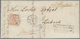 Schweden: 1855 24 Skill. B:co Orange-red Used On Entire Letter From Gefle To Lübeck, Germany Via Yst - Usados