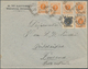 Schweden: 1893 Cover From Trelleborg To Nikolaistad Via Åbo, Franked By 1889 Provisional 10 øre Yell - Used Stamps