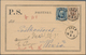 Schweden: 1891 Postcard From Jula To Vexiö Franked By 1886 30 øre Brown And 1891 KOII. 20 øre Ultram - Used Stamps