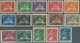 Schweden: 1924, 50th Anniversary Of UPU, 5ö.-5kr., Complete Set Of 15 Values, Fresh Colours, Normal - Used Stamps