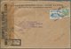 Schweden: 1944 Airmail Letter With 5 Crowns Blue And 5 Öre Green From Stockholm To Vancouver Over En - Gebruikt