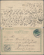 Schweden - Ganzsachen: 1883 Postal Stationery Double Card 15+15 øre Blue-green Used From Örebro To L - Postal Stationery