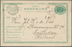 Schweden - Ganzsachen: 1885, 5ö.+5ö. Double Card Commercially Used From "GÖTEBORG 17.2.1886" To Amst - Postal Stationery