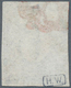 Schweiz - Zürich: 1843 Zürich 6 Rp. Schwarz, Type II Mit "schwarzem Punkt In Der 6 Und Oberer Randli - 1843-1852 Federal & Cantonal Stamps